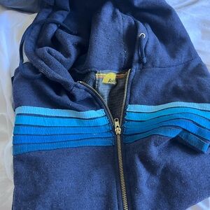 Aviator Nation 5-Stripe Hoodie - Navy //Blue